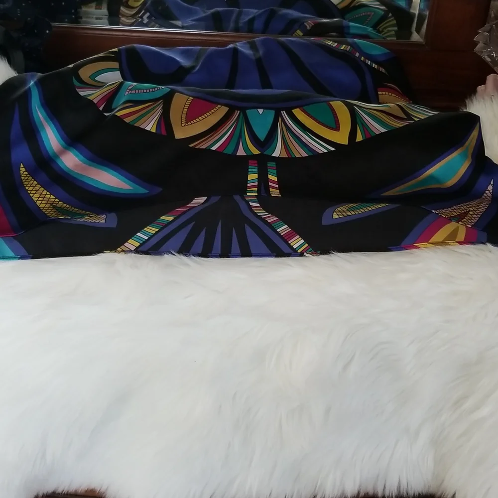 Nicole  Miller blouse Vibrant  Colors.Sz.L - Picture 8 of 15